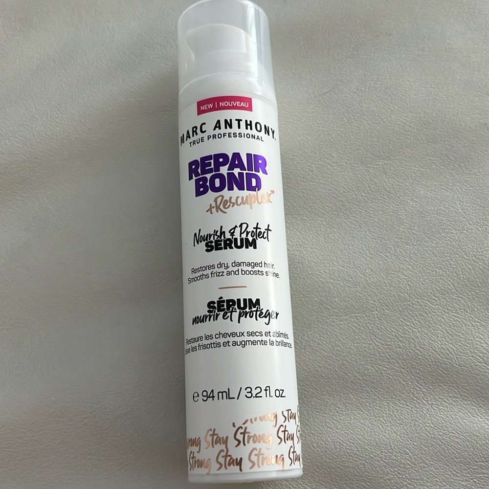 Marc Anthony repair bond + rescuplex serum restores dry damaged hair